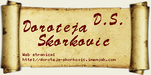 Doroteja Skorković vizit kartica